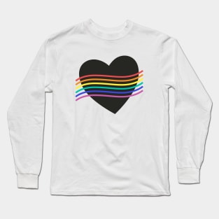 Rainbow heart Pride month Long Sleeve T-Shirt